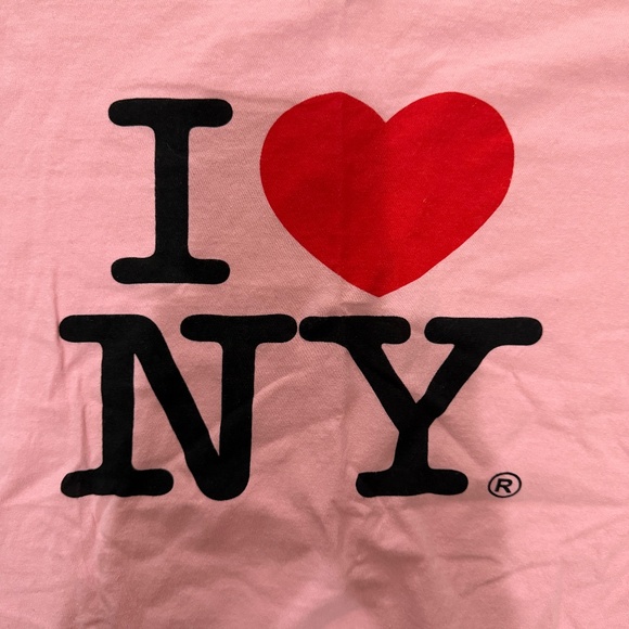 I Love NY Graphic Tee Pink Regular Fit - Picture 4 of 8